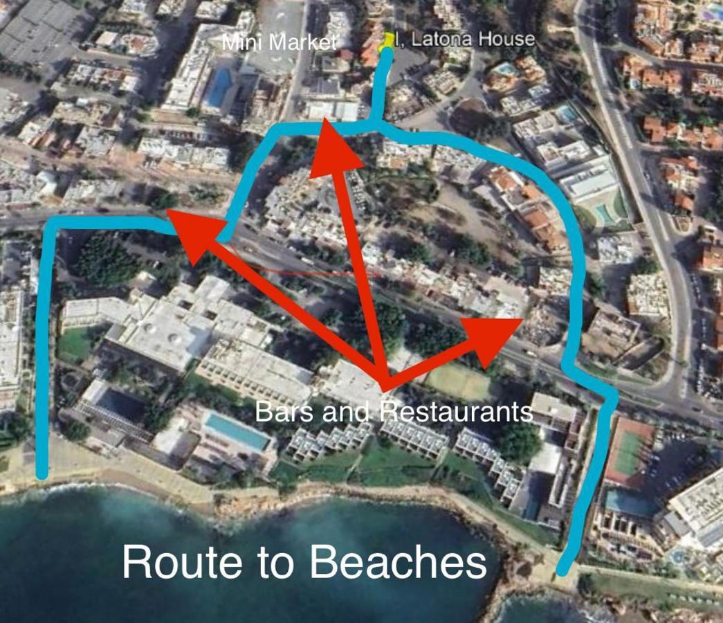 Seaside Maisonette 200M From Sea 파포스 외부 사진